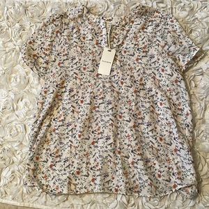 Pleione Floral Blouse, XL (tags removed)
